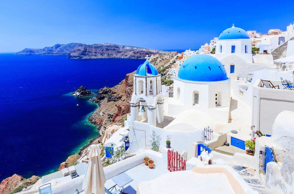 Santorini in the sun